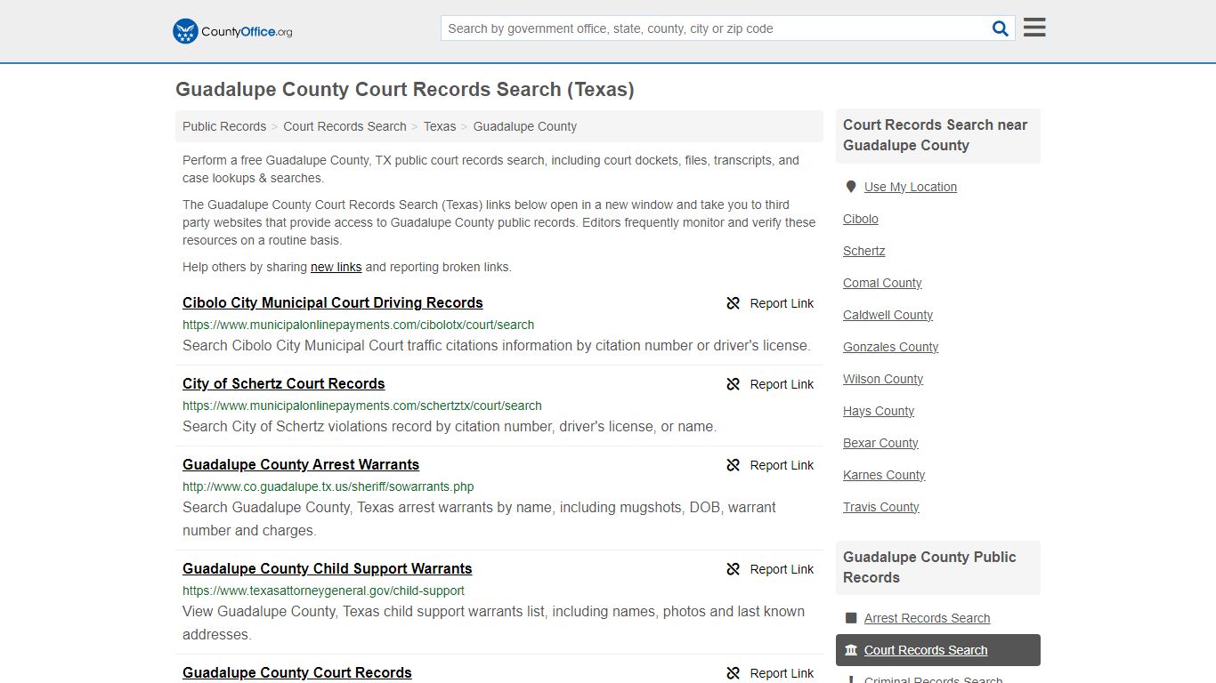 Guadalupe County Court Records Search (Texas) - County Office