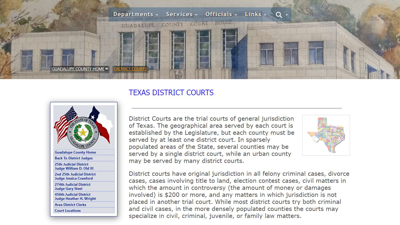 District Courts - Guadalupe County, Texas
